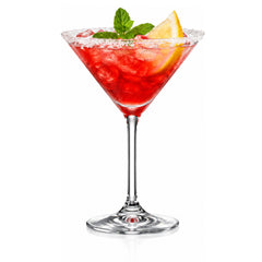 Set de 4 pahare pentru cocktail, transparent, din cristal de Bohemia, 210 ml, Cocktail Glasses
