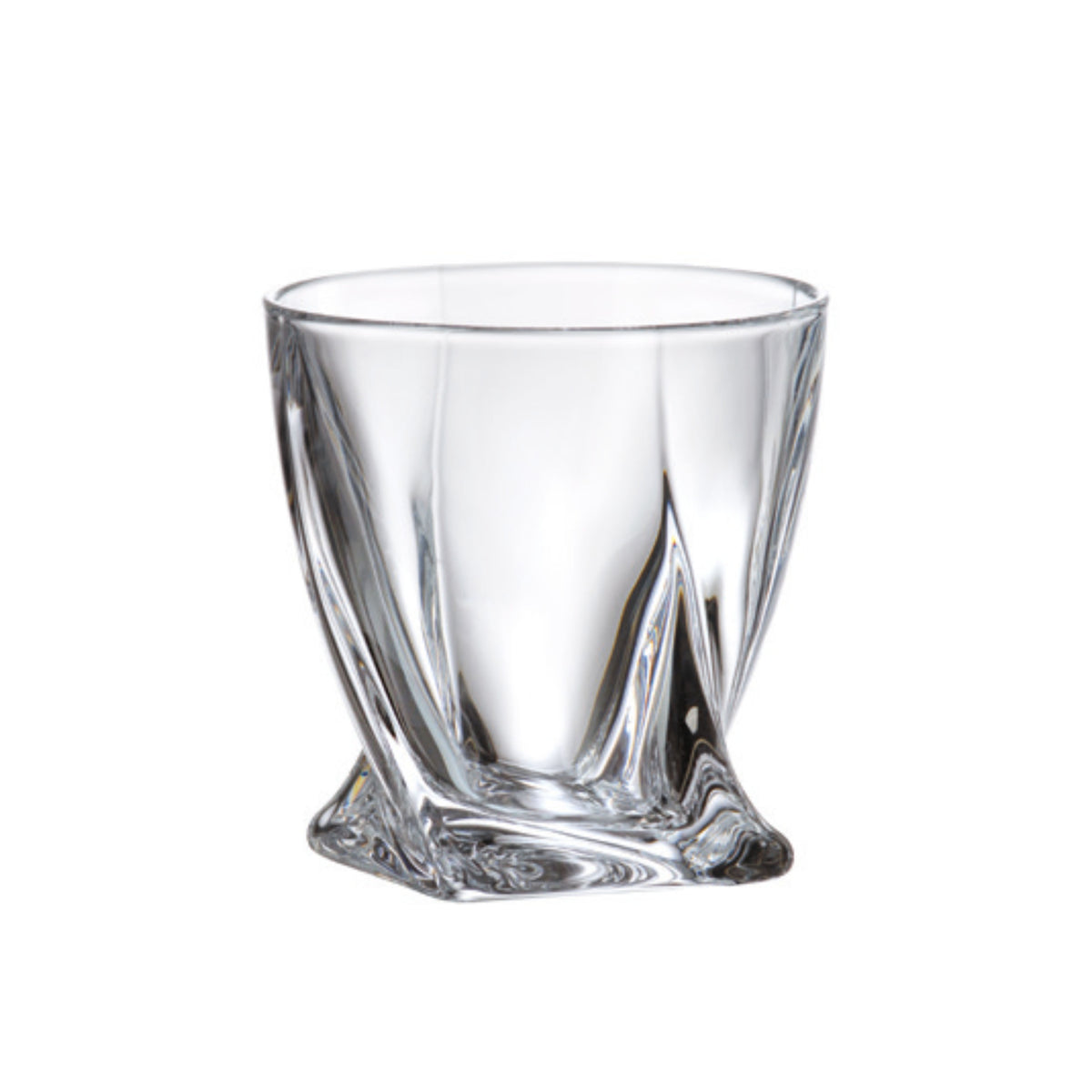 Set de 2 pahare pentru rom, transparent, din cristal de Bohemia, 340 ml, Grand 2For2