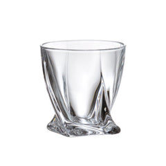 Set de 2 pahare pentru rom, transparent, din cristal de Bohemia, 340 ml, Grand 2For2