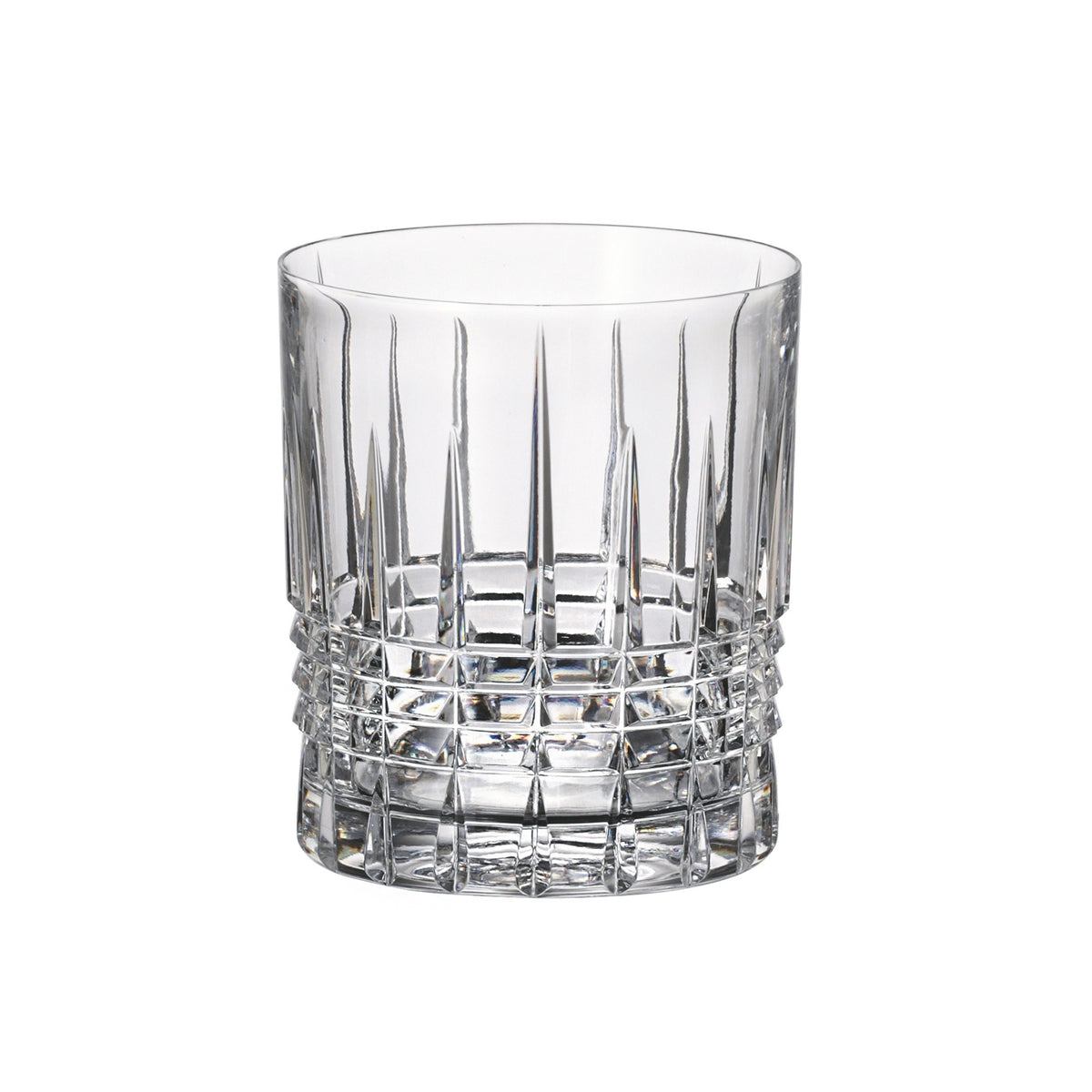 Set de 6 pahare pentru whisky, transparent, din cristal de Bohemia, 350 ml, Bohemia Whisky Coll. Pinna
