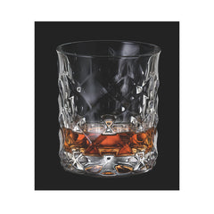 Set de 6 pahare pentru whisky, transparent, din cristal de Bohemia, 350 ml, Bohemia Whisky Coll. Tiny