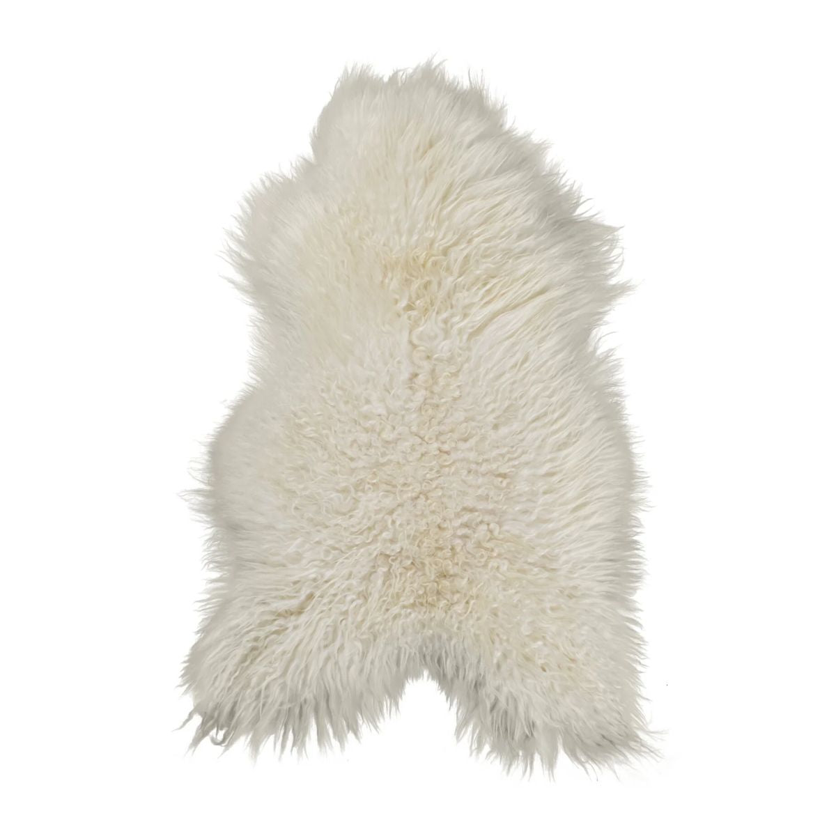 Blana naturala de oaie islandeza L (90-100 cm), culoare alba