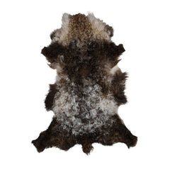 Blana naturala de miel ondulata, 50-80 cm, culoare alb-maro