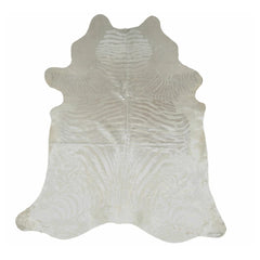 Piele naturala de vita, 3-4 m2, culoare Zebra argintie