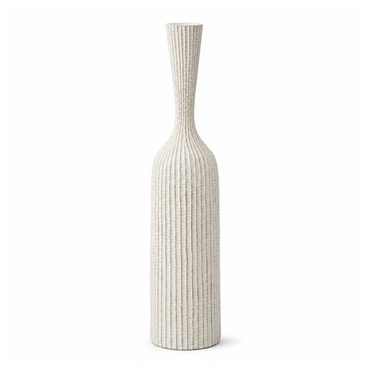 Vaza alba din polirasina 94.5 cm Nature Wood Yazhi