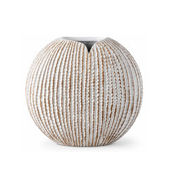 Vaza alba din polirasina 26 cm Nature Wood Yazhi
