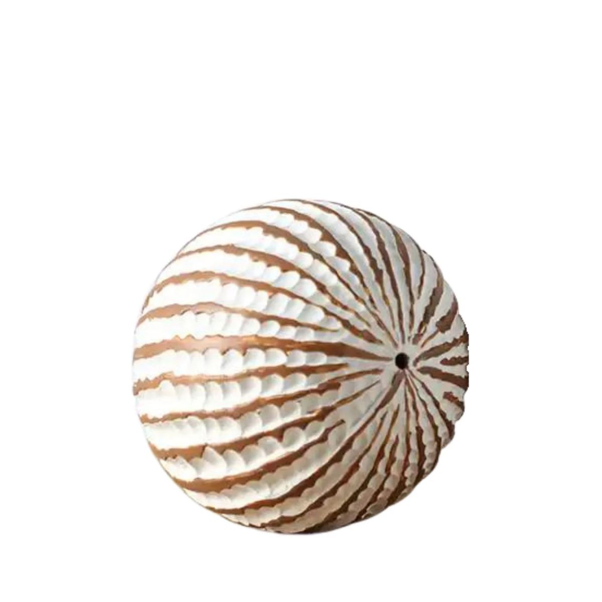 Decoratiune alba din polirasina 12 cm Nature Wood Yazhi