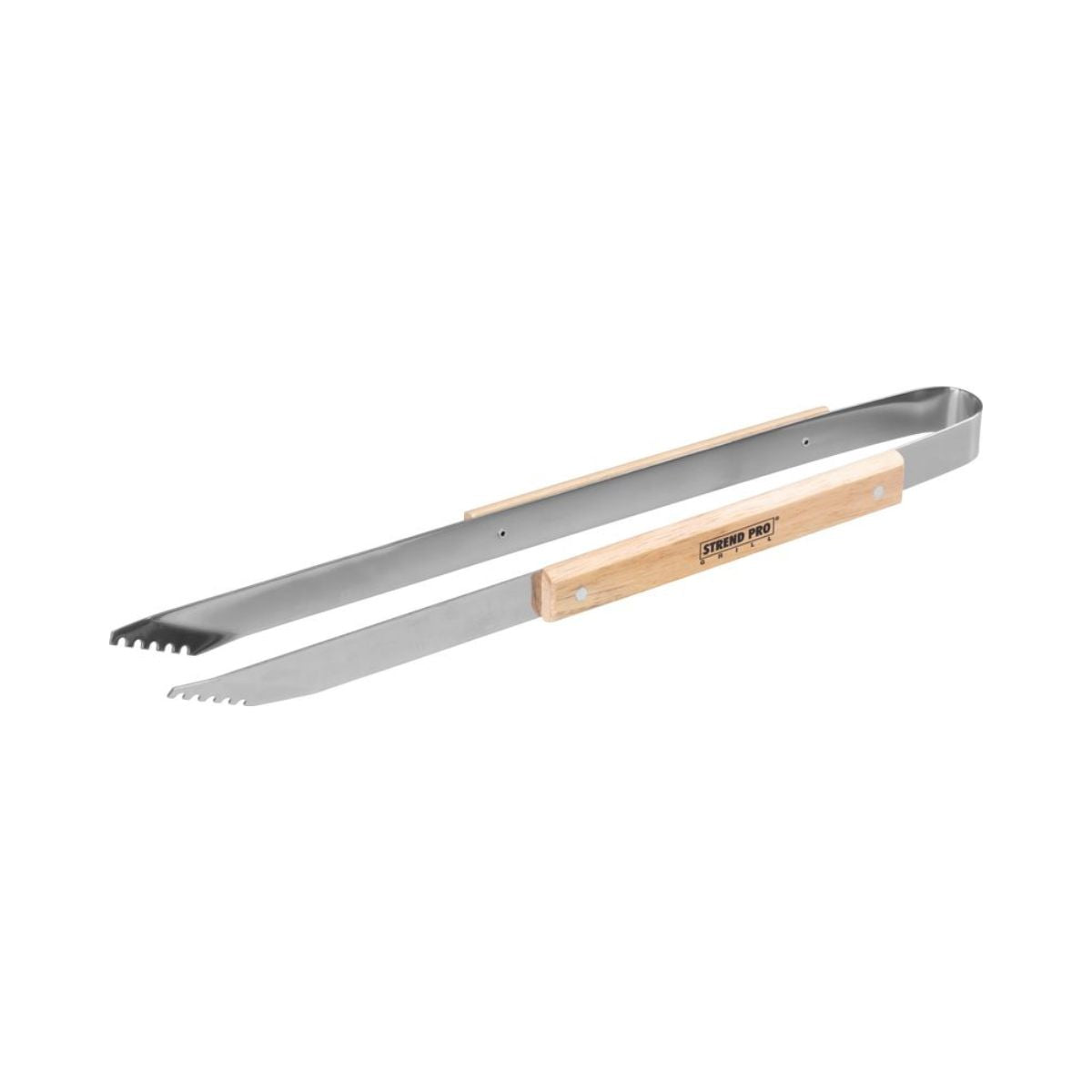 Cleste pentru gratar din otel inoxidabil de 45 cm lungime cu manere din lemn