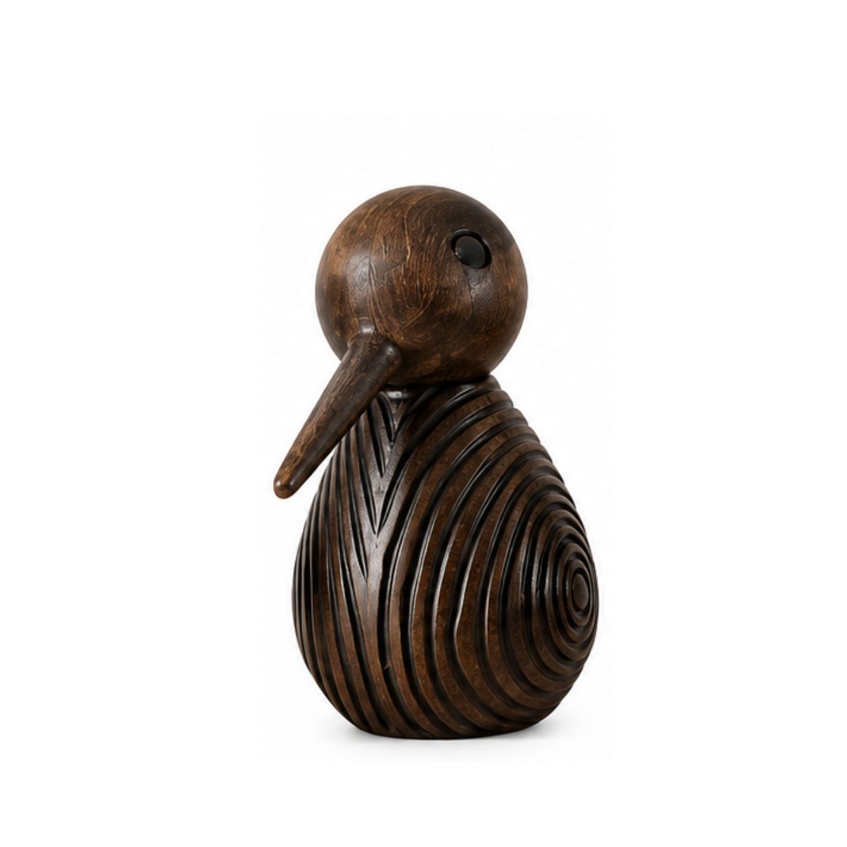 Decoratiune pasare maro din polirasina 13 cm Animal Yazhi