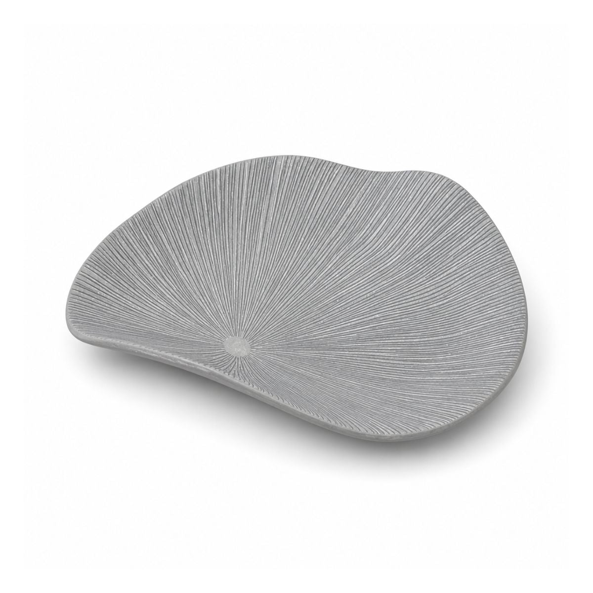 Platou decorativ gri din polirasina 41 cm Sunshine Yazhi