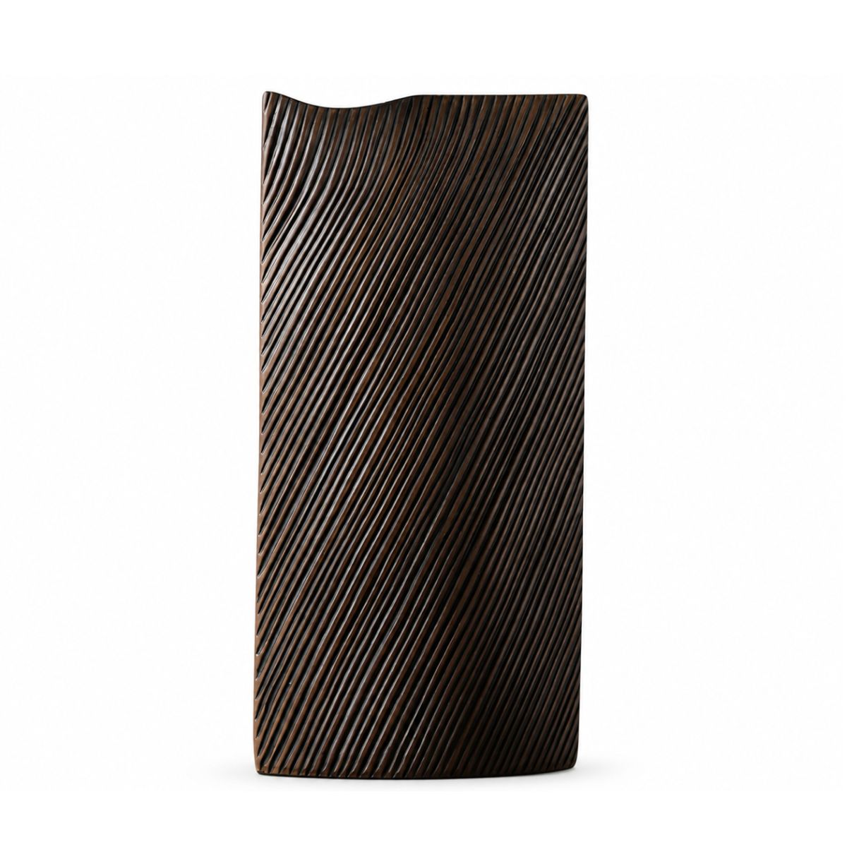 Vaza maro din polirasina 40.5 cm Straight Line Yazhi
