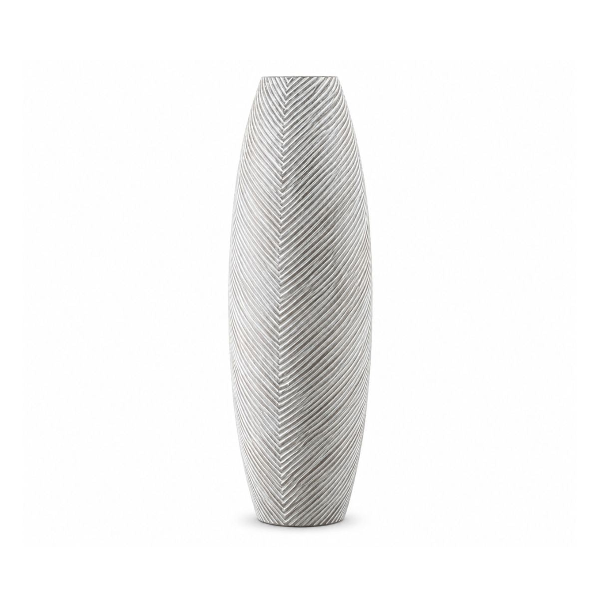 Vaza alba din polirasina 59.5 cm Straight Line Yazhi