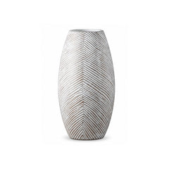 Vaza alba din polirasina 35 cm Straight Line Yazhi