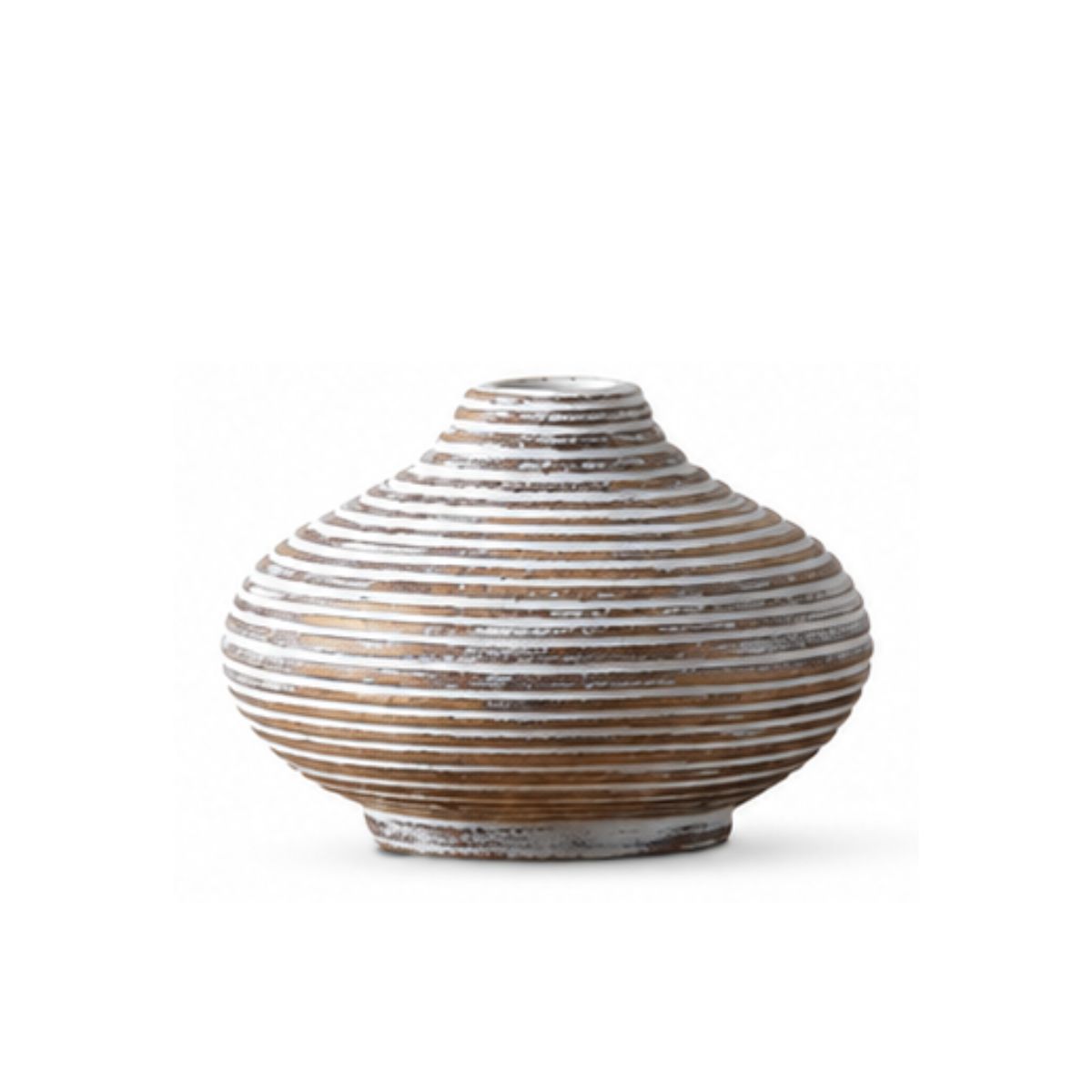 Vaza alba din polirasina 8.5 cm Straight Line Yazhi