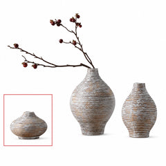Vaza alba din polirasina 8.5 cm Straight Line Yazhi