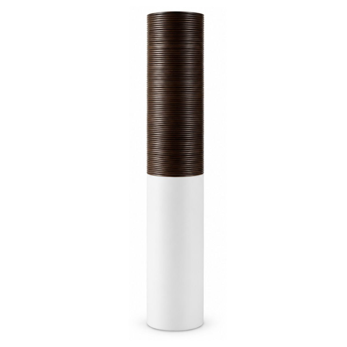 Vaza maro si alba din polirasina 79.5 cm Imitate Wood Yazhi