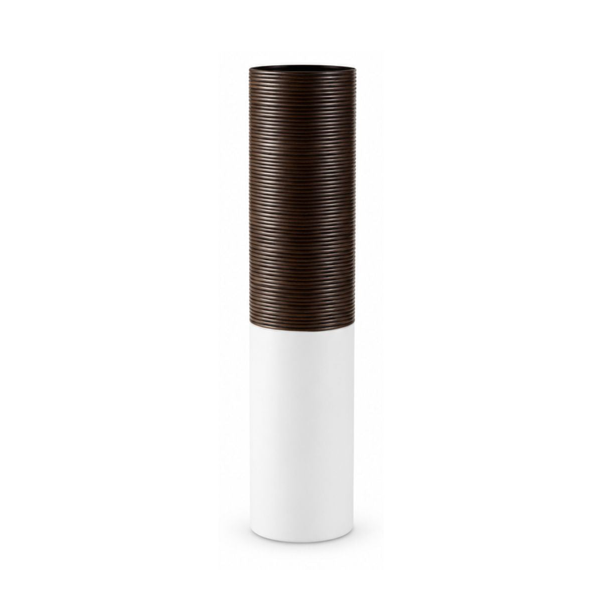 Vaza maro si alba din polirasina 64 cm Imitate Wood Yazhi