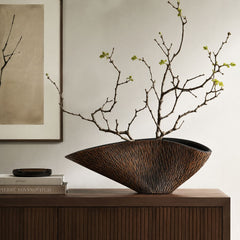 Vaza maro din polirasina 55.5 x 22 cm Imitate Wood Yazhi
