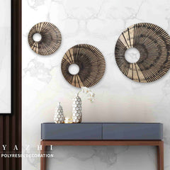 Decoratiune de perete maro din polirasina 80 cm Yazhi