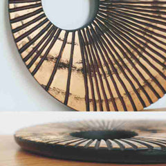 Decoratiune de perete maro din polirasina 80 cm Yazhi