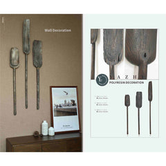 Decoratiune de perete maro din polirasina 145 cm Yazhi