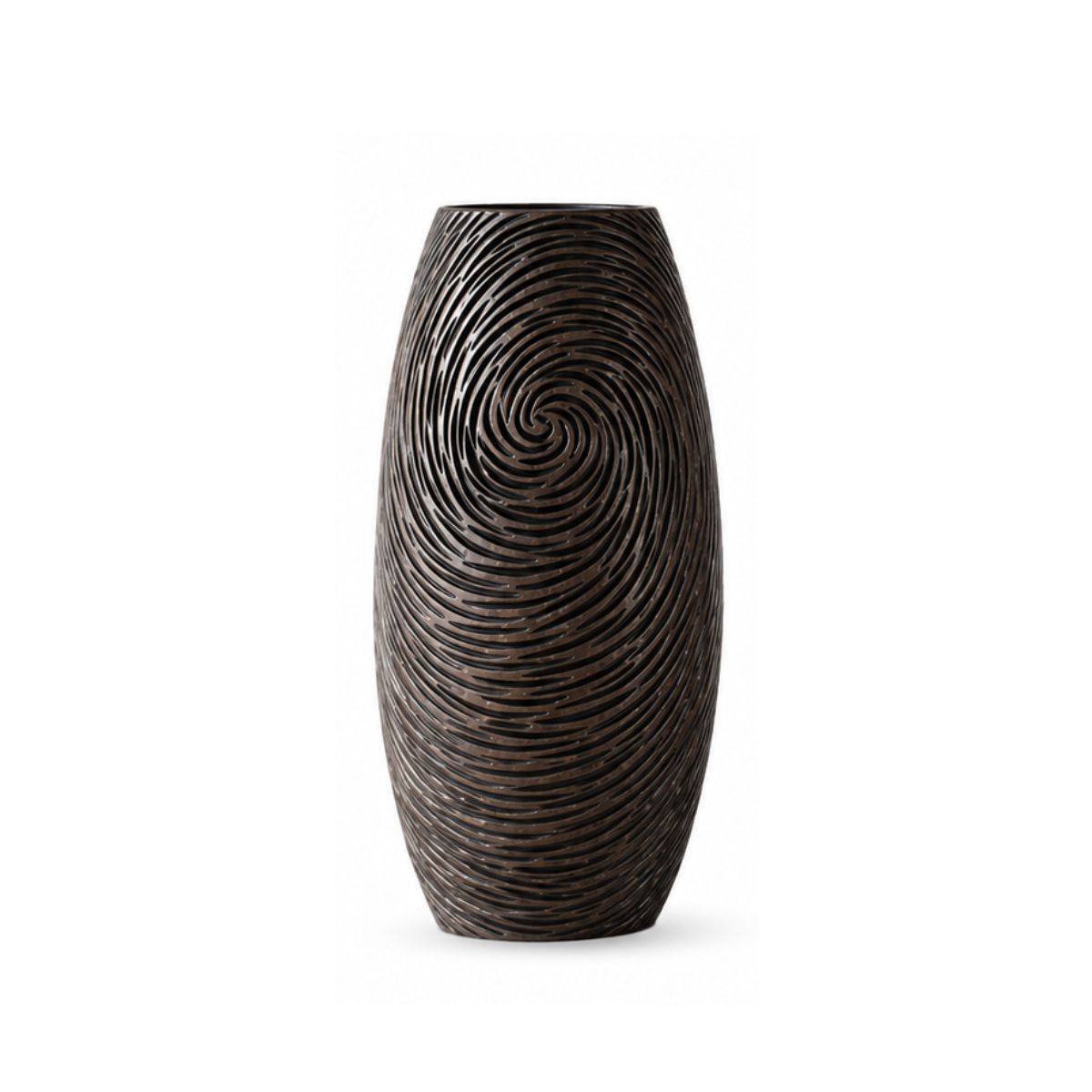 Vaza maro din polirasina 35 cm Spiral Yazhi
