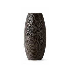 Vaza maro din polirasina 35 cm Spiral Yazhi