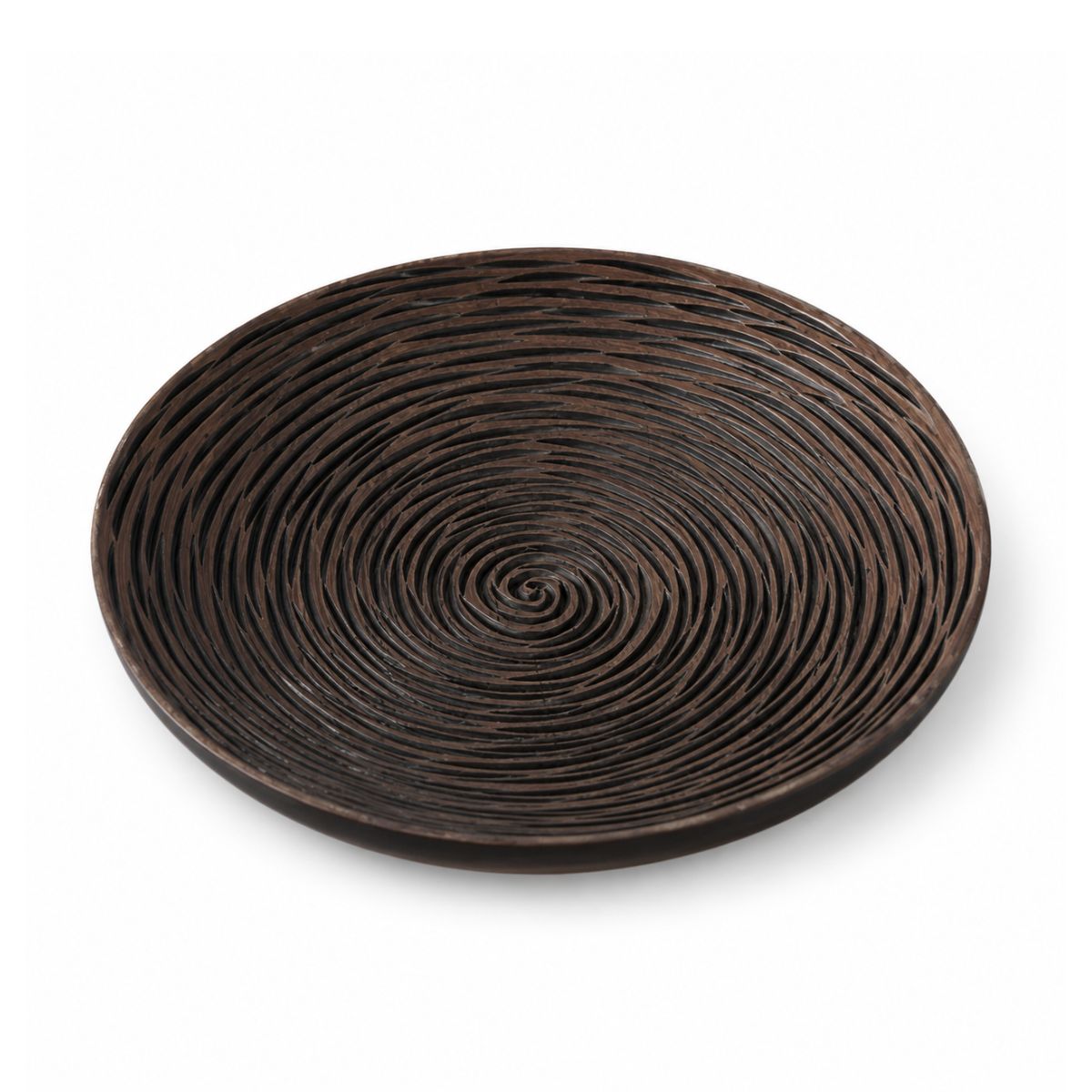 Platou decorativ din polirasina 39 cm Spiral Yazhi