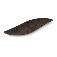 Platou decorativ maro din polirasina 63 cm Spiral Yazhi