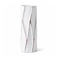 Vaza alba din polirasina 40 cm Rough Wood Yazhi