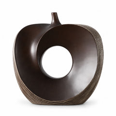 Decoratiune mar argintiu/maro din polirasina 41.5 cm Yazhi