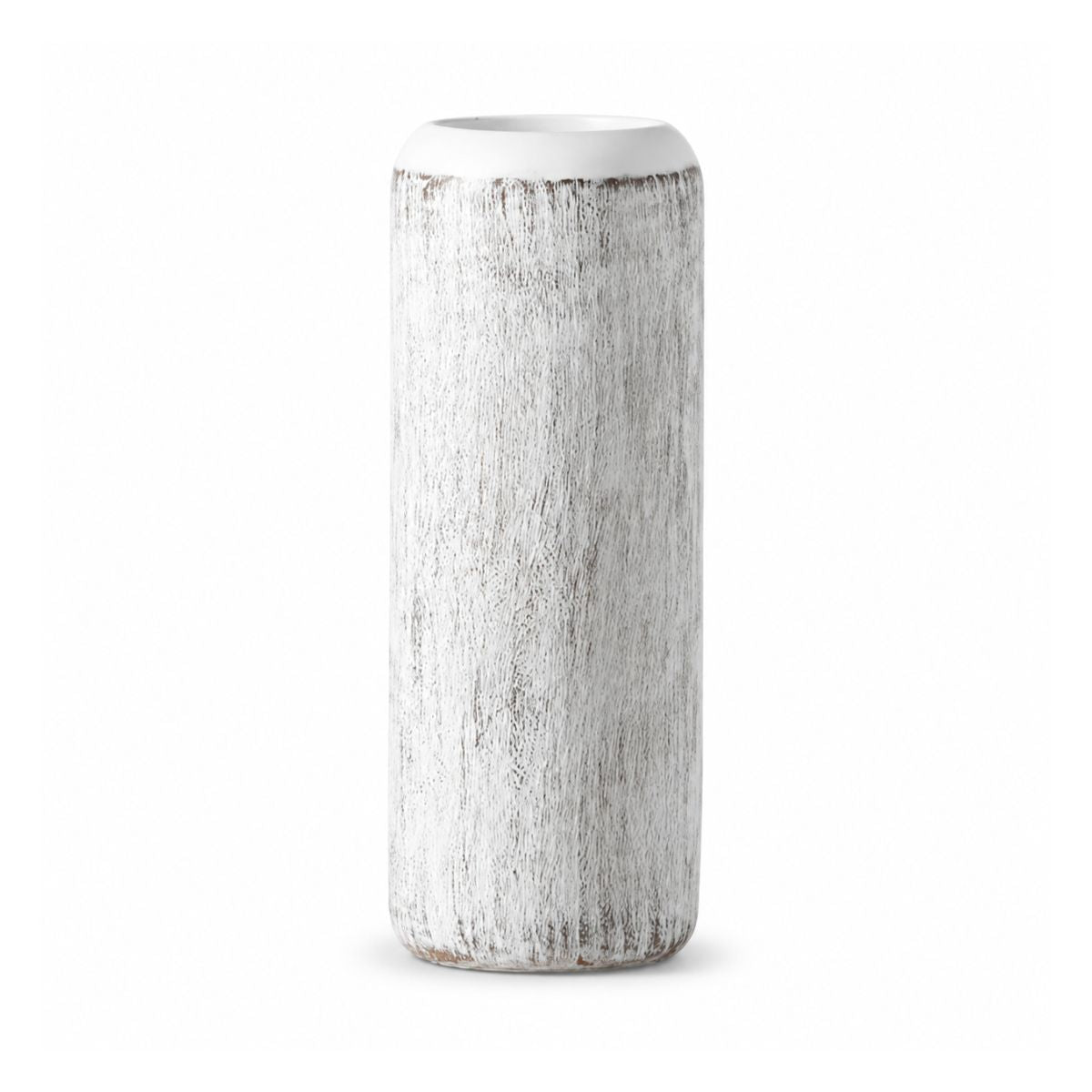 Vaza alba din polirasina 40 cm Nature Wood Yazhi