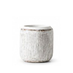 Vaza alba din polirasina 17.5 cm Nature Wood Yazhi