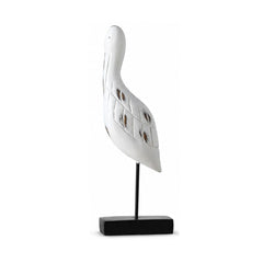 Decoratiune barza alba din polirasina 41 cm Yazhi