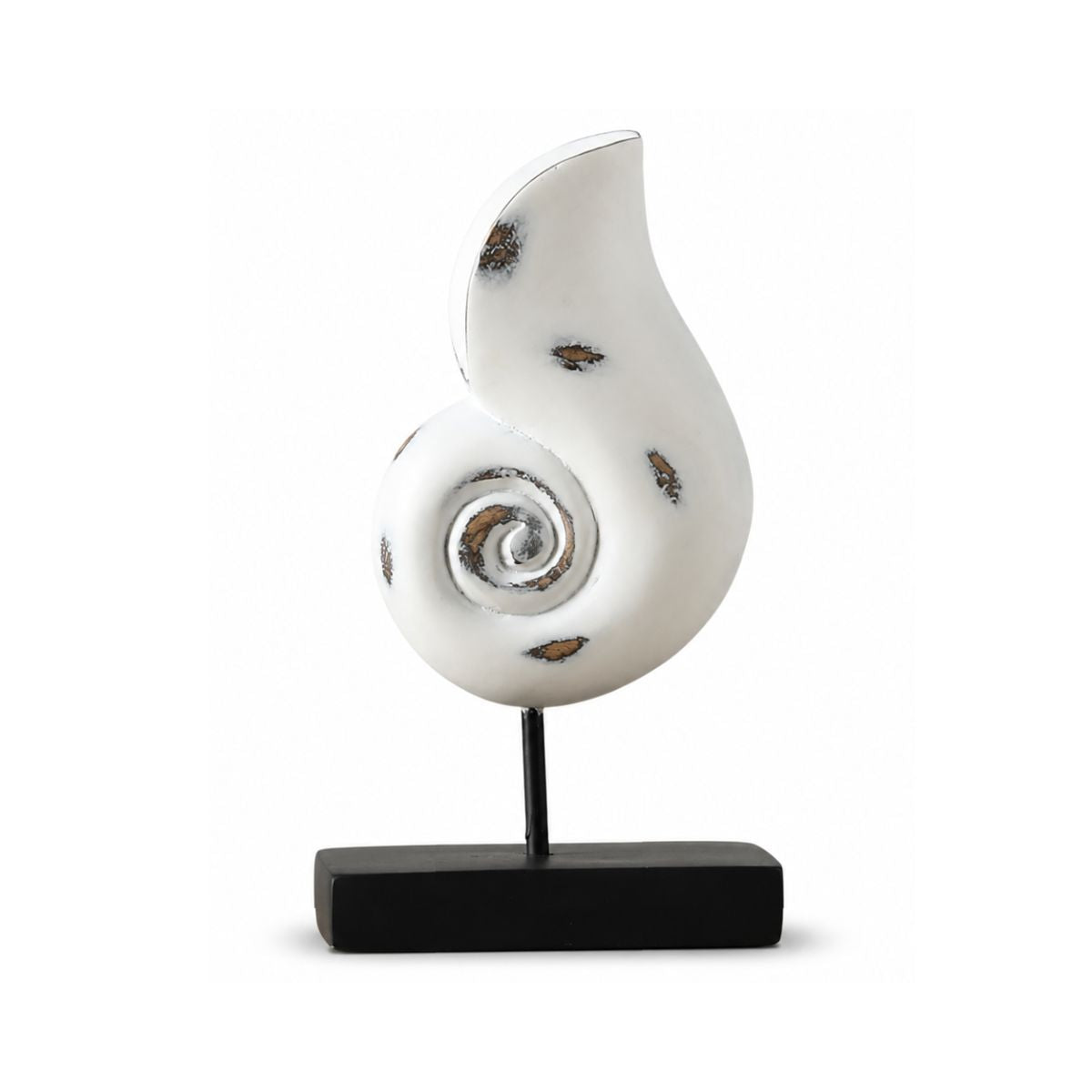 Decoratiune cochilie de melc alba din polirasina 26 cm Yazhi