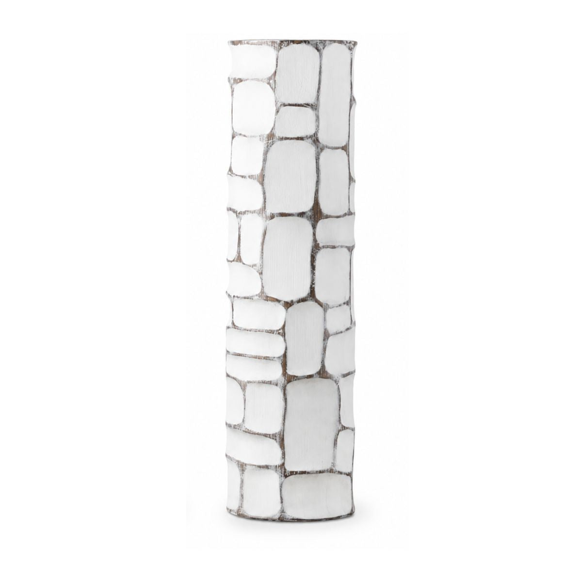 Vaza alba din polirasina 58 cm Geometry Yazhi