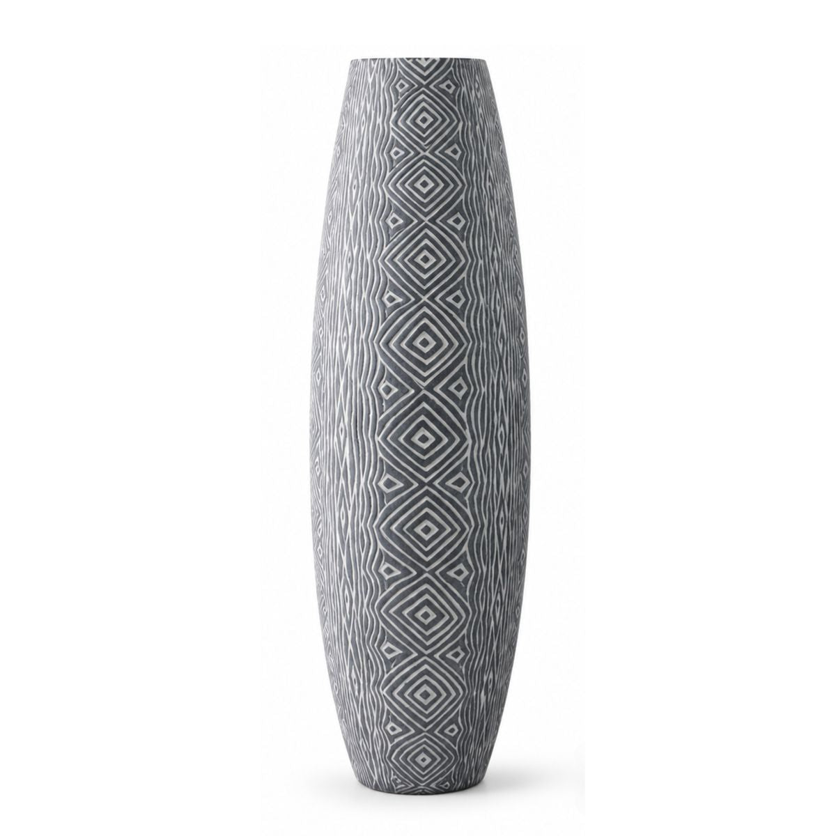 Vaza gri din polirasina 88 cm Thai Silk Yazhi