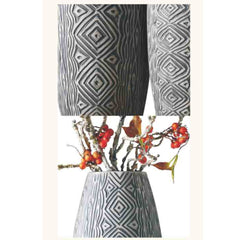 Vaza gri din polirasina 88 cm Thai Silk Yazhi