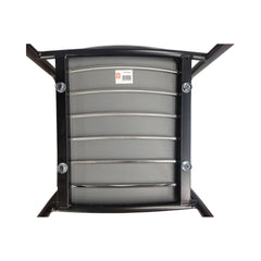 Scaun terasa/gradina gri-atracit din metal si polipropilena Erie Bistro