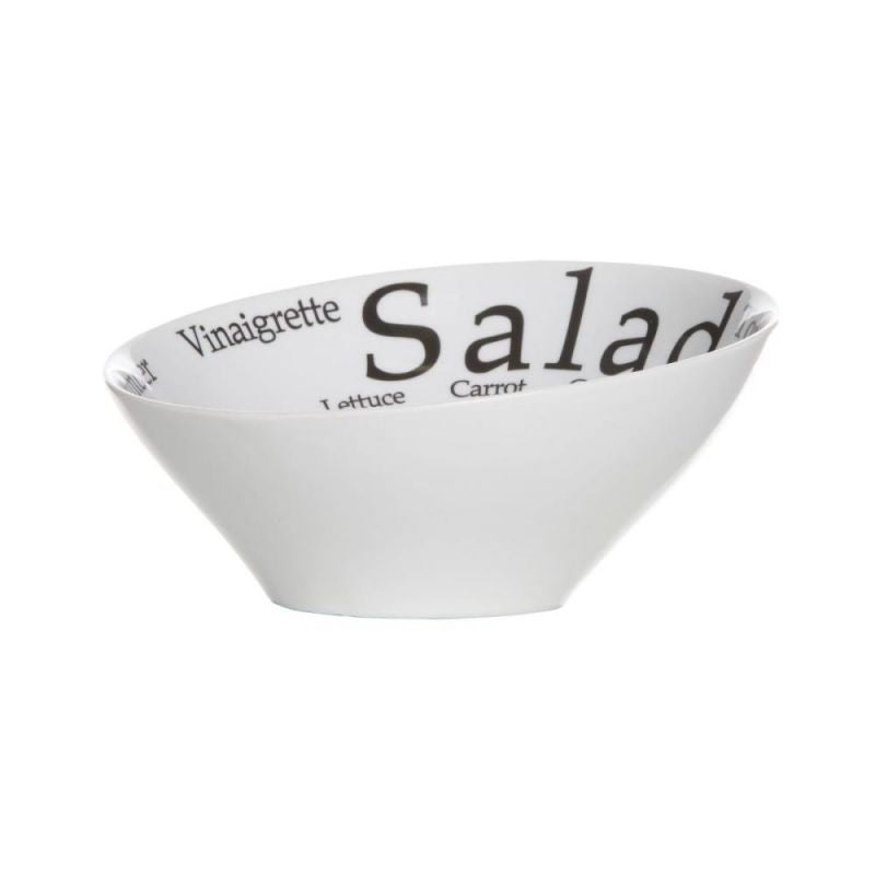 Bol alb din portelan pentru salata Ø19 cm Trinity Cosy&Trendy