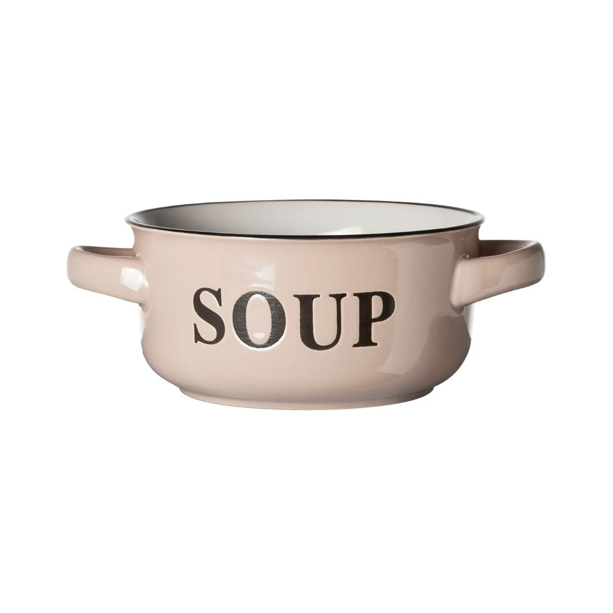 Bol crem din material ceramic Ø13,5 cm Text Soup Cosy&Trendy