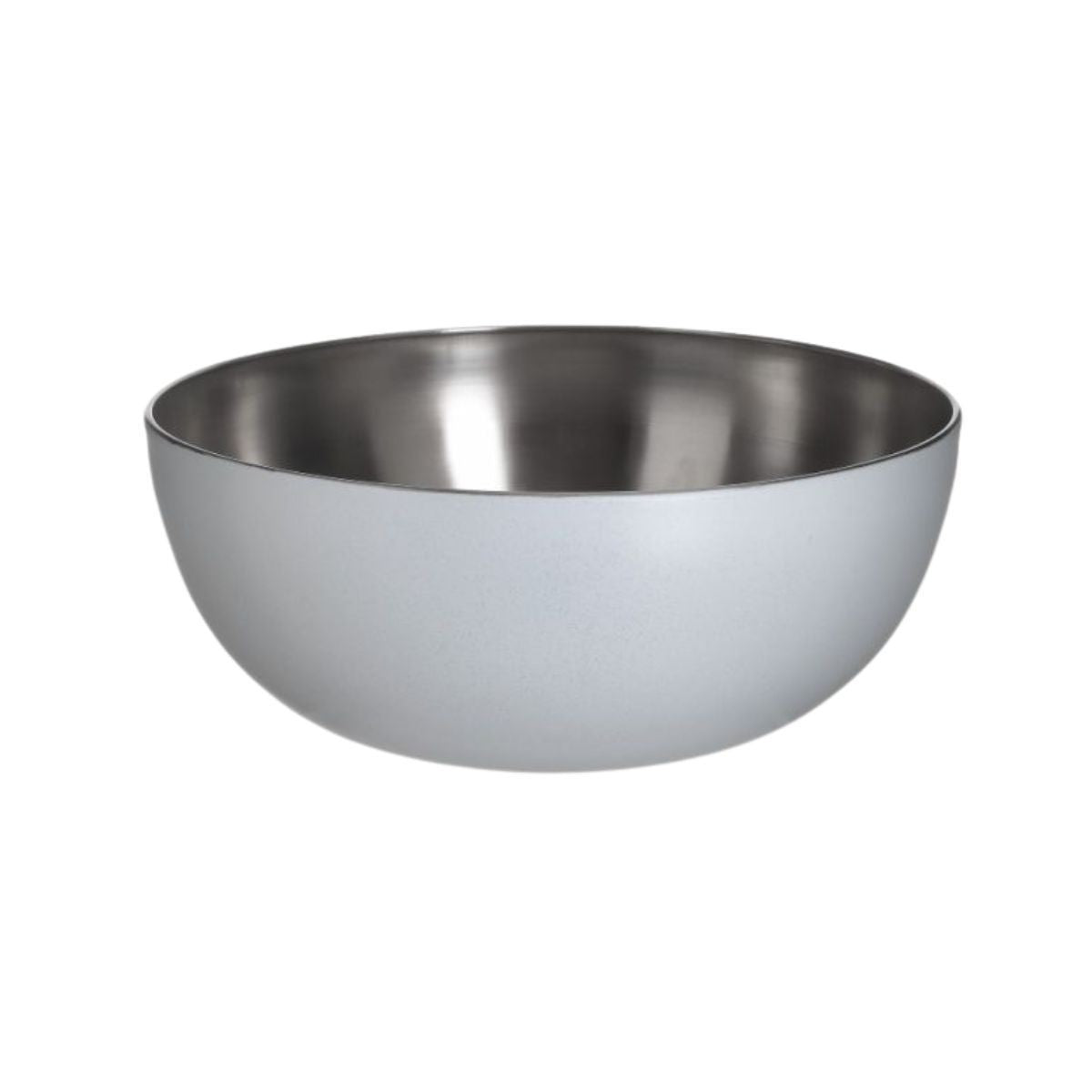 Bol de salata, din inox,  Ø24x10 cm, ALB