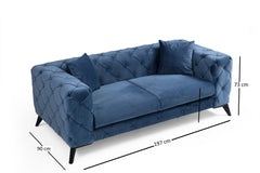 Canapea 2 locuri Como 2 Seater - Blue