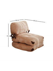 Canapea extensibila cu 1 loc Fold Kadife - Camel