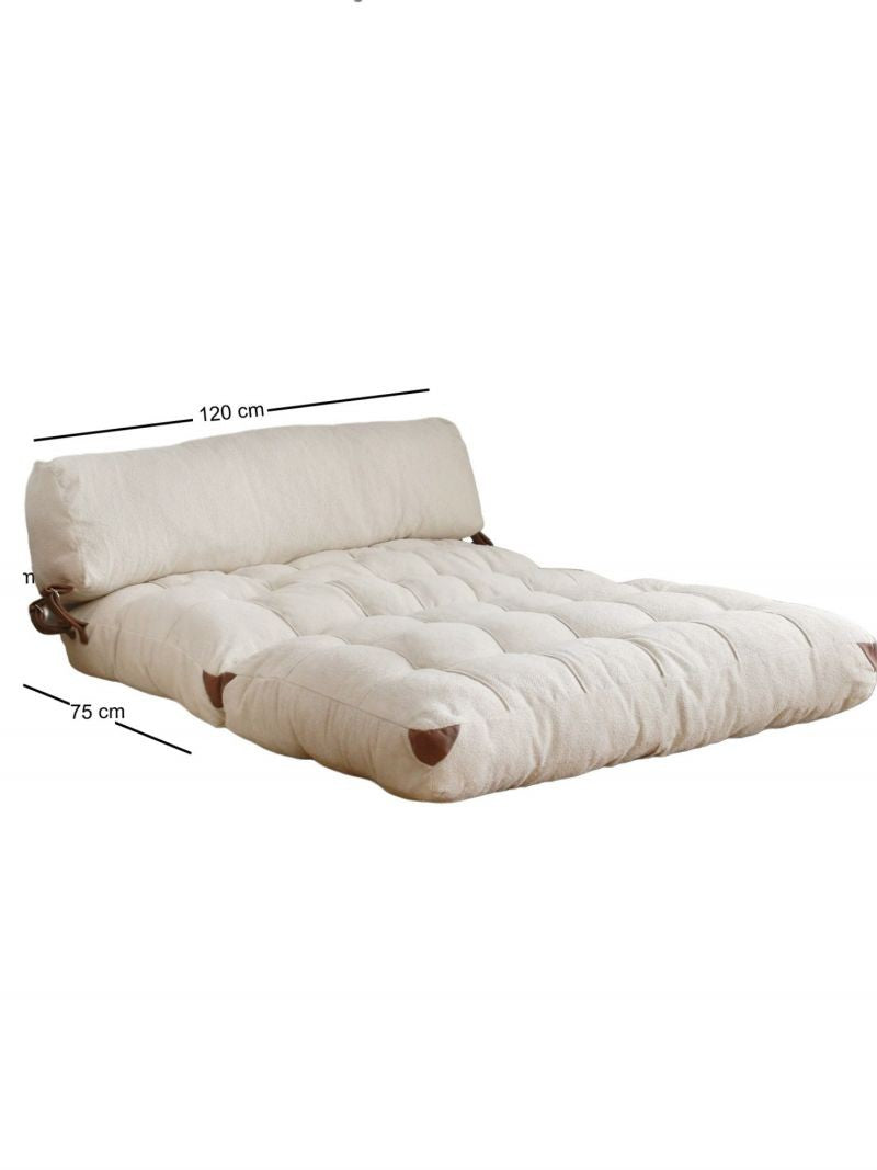 Canapea extensibila cu 2 locuri Fold Teddy 2 - Cream