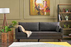 Canapea extensibila cu 3 locuri Bella Sofa Bed - Anthracite