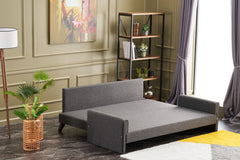 Canapea extensibila cu 3 locuri Bella Sofa Bed - Anthracite