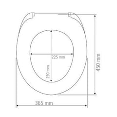 Capac WC motiv marin 36,5 x 45 cm Beach Wenko