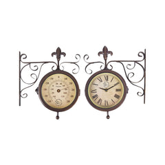 Ceas de perete Stationclock + thermometer Esschert Design