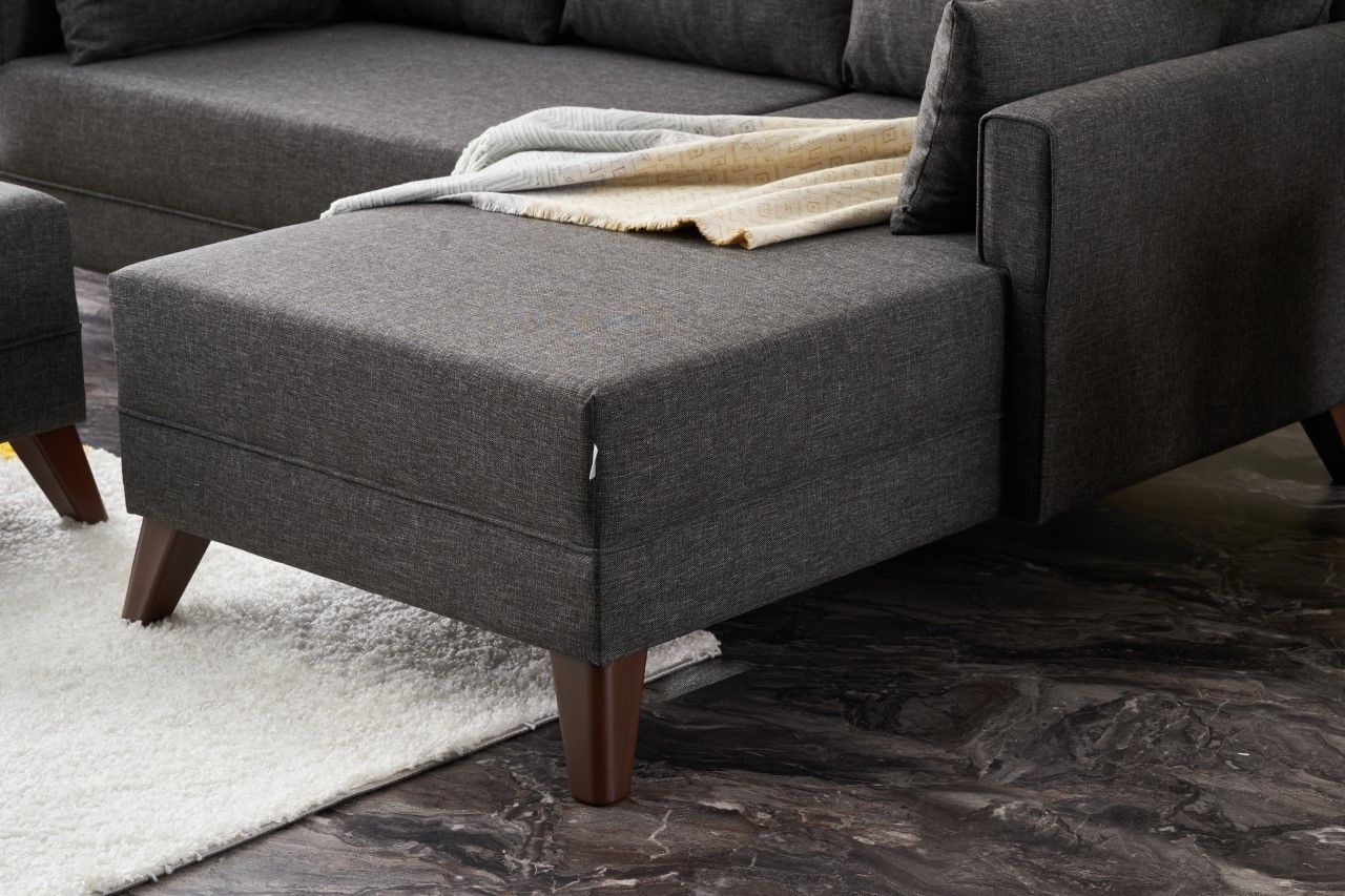 Coltar extensibil Bella Mini Corner Sofa Right - Anthracite